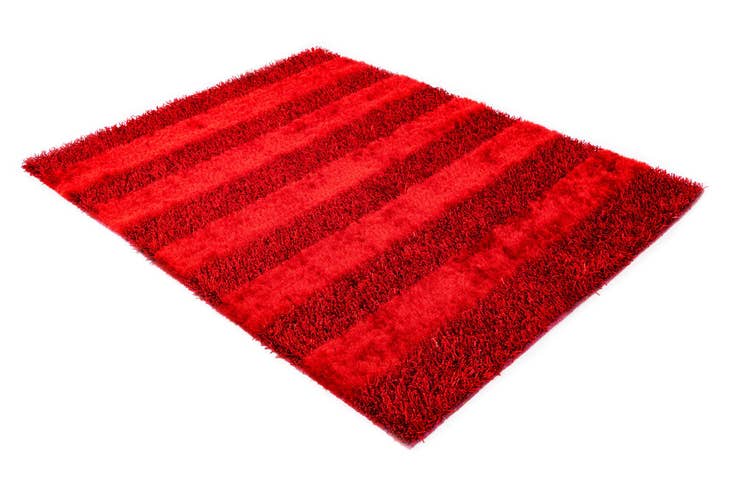 Detail image of 5' 2 x 6' 8 Hand Knotted Solid Shag Rug
