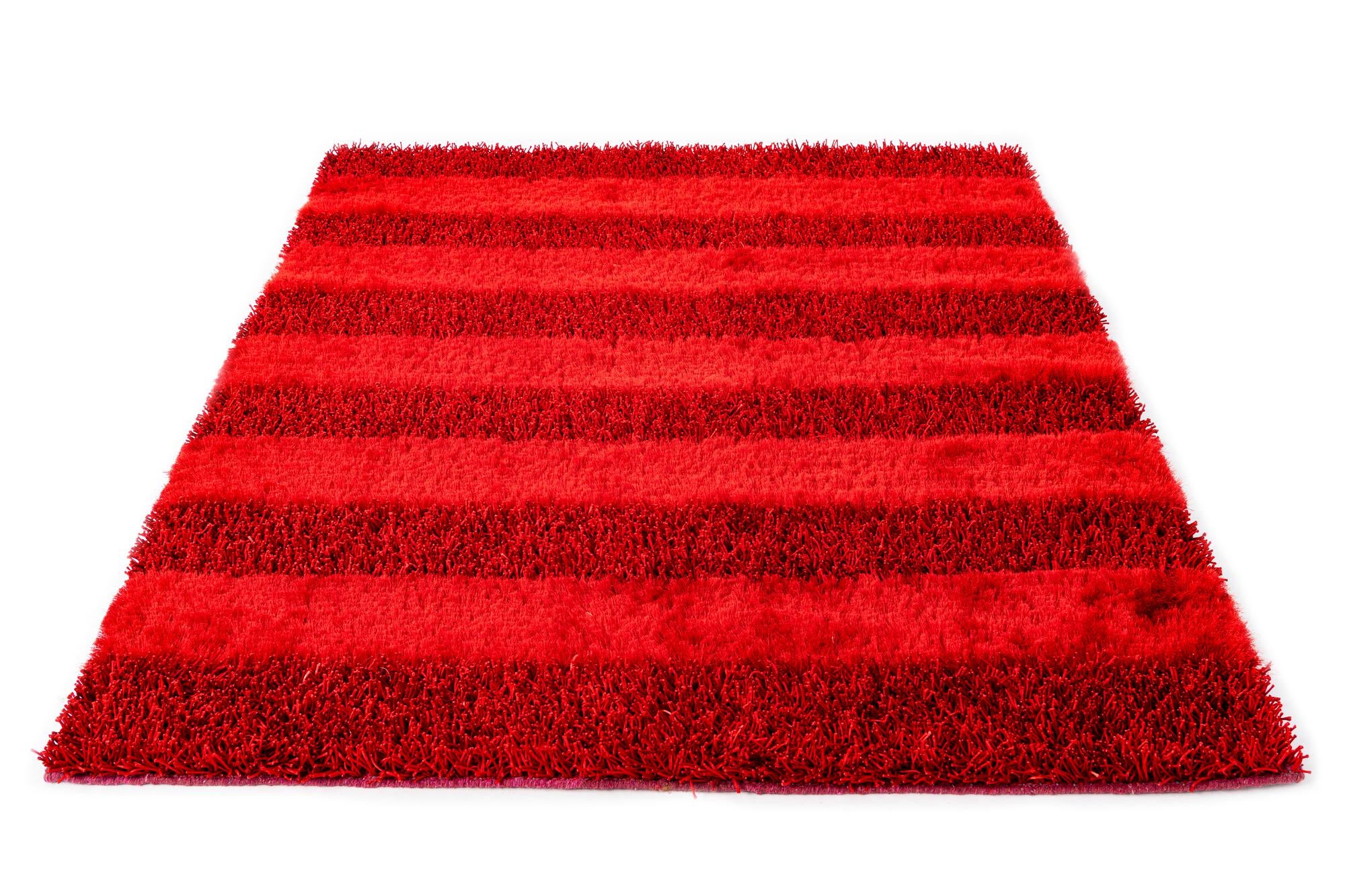 5' 2 x 6' 8 Hand Knotted Solid Shag Rug