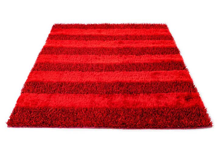 5' 2 x 6' 8 Hand Knotted Solid Shag Rug