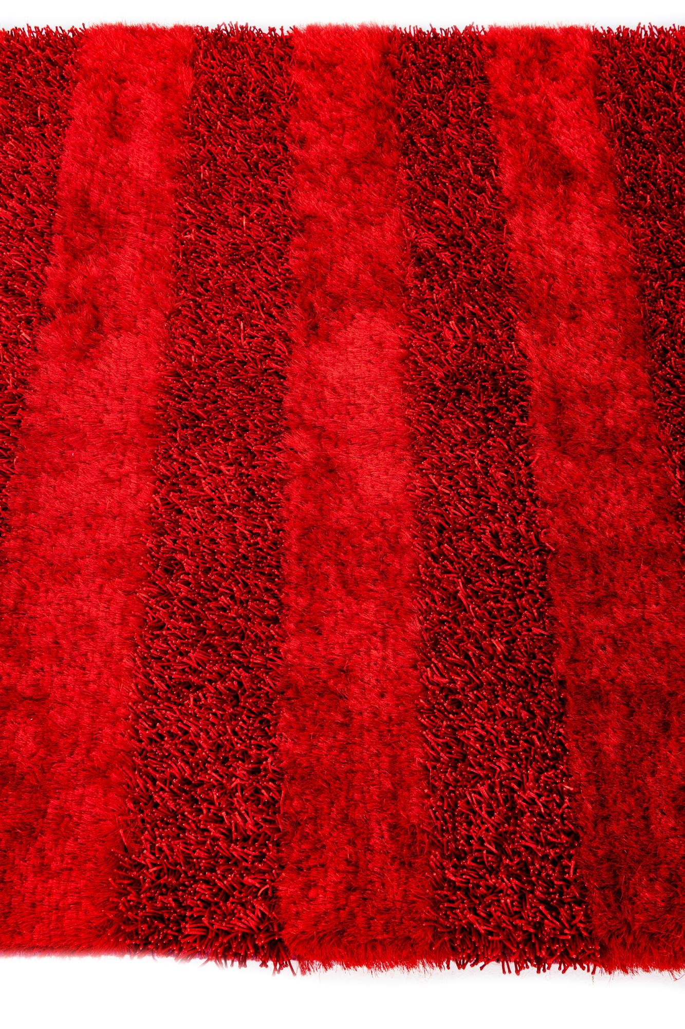 5' 2 x 6' 8 Hand Knotted Solid Shag Rug