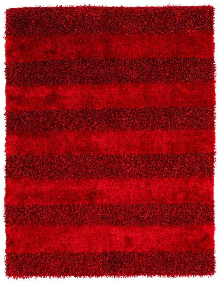 5' 2 x 6' 8 Hand Knotted Solid Shag Rug