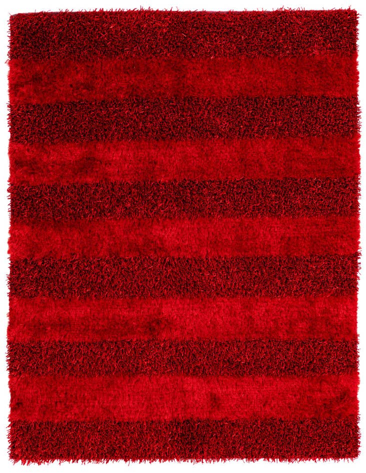 Detail image of 5' 2 x 6' 8 Hand Knotted Solid Shag Rug