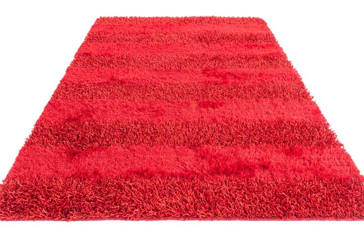 4' 10 x 6' 8 Hand Knotted Solid Shag Oriental Rug