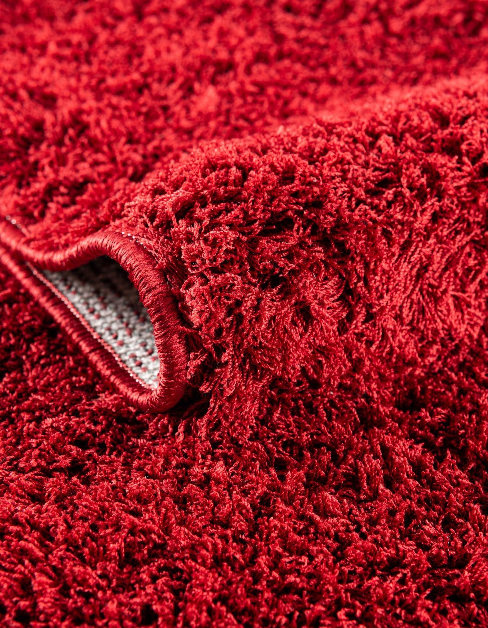 Red 4' x 6' Solid Shag Rug | Rugs.com