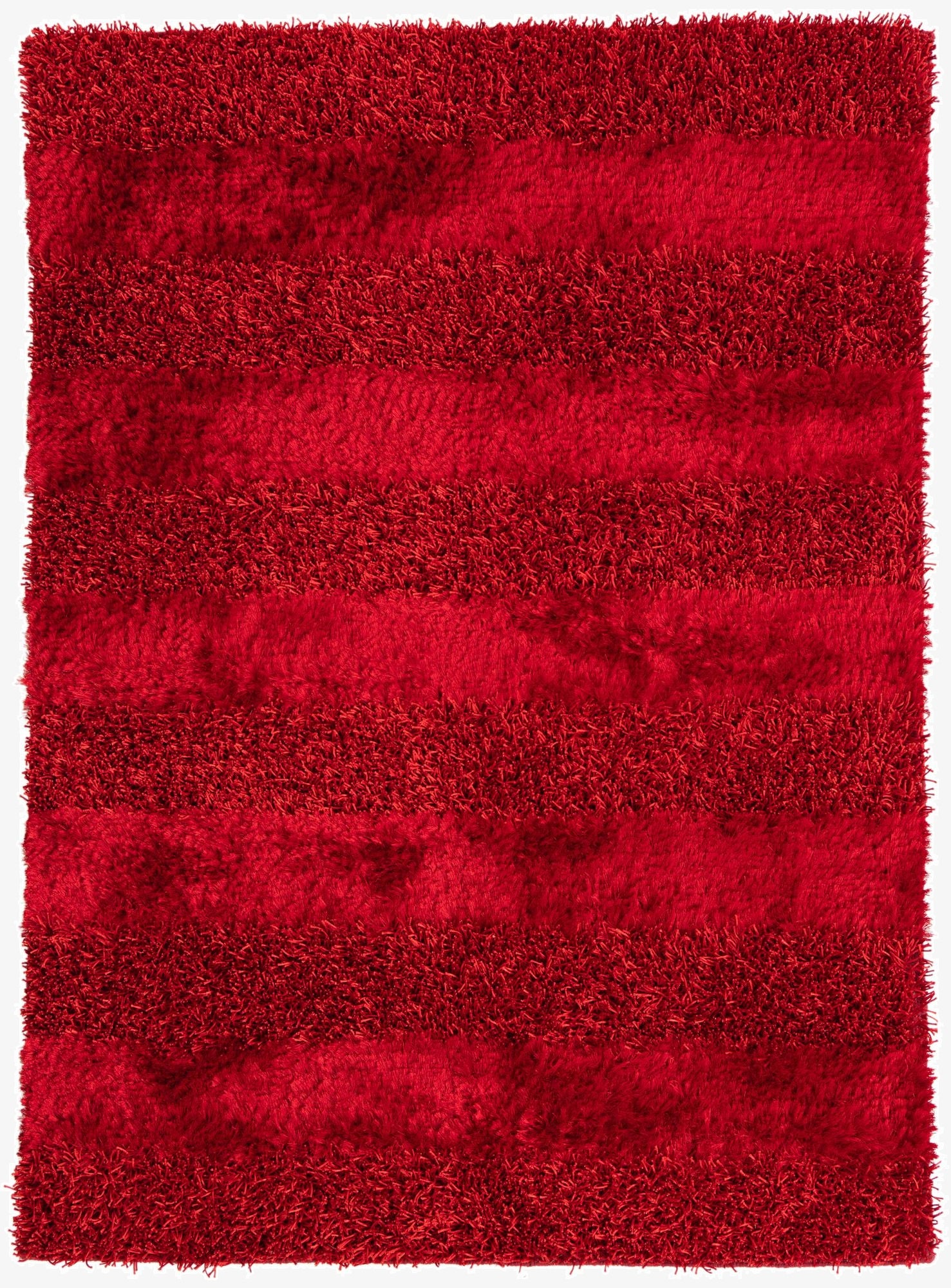 4' 10 x 6' 8  Hand Knotted Solid Shag Oriental Rug