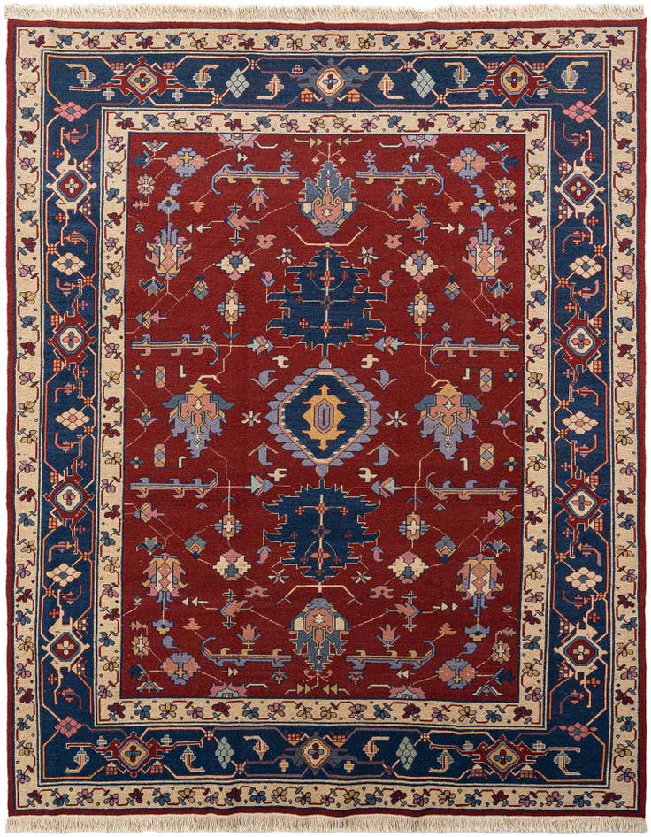 Detail image of 8' 1 x 10' 1 Soumack Kelim Rug