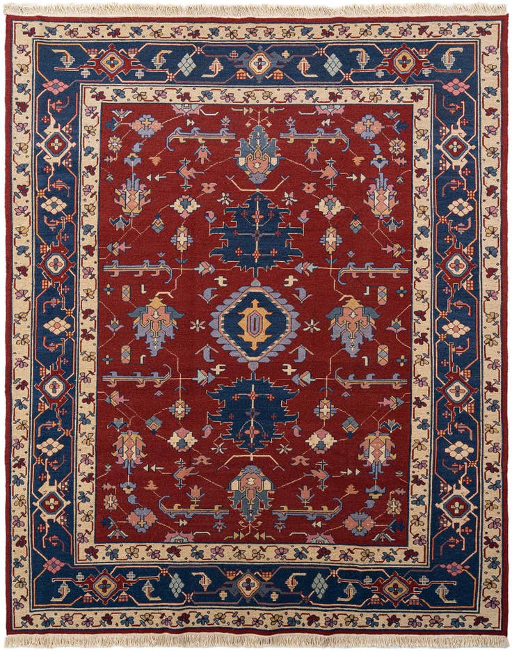Detail image of 8' 1 x 10' 1 Soumack Kelim Rug