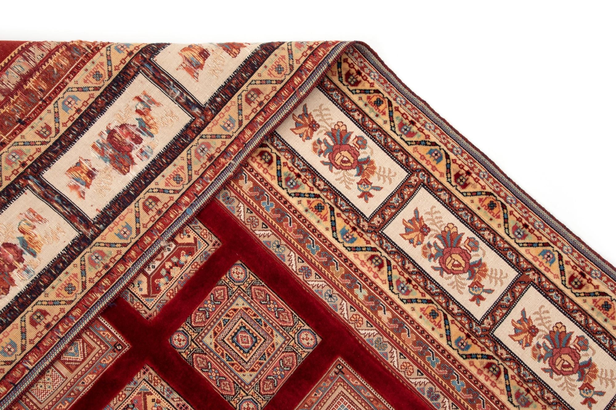 7' 8 x 11' 4 Hand Knotted Sumak Kilim Persian Rug