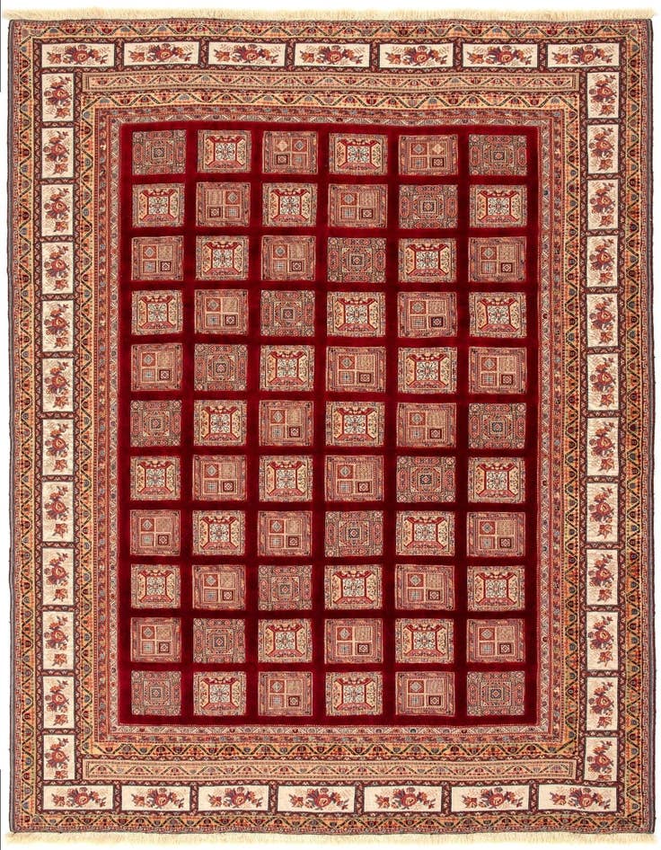 Detail image of 7' 8 x 11' 4 Hand Knotted Sumak Kilim Persian Rug