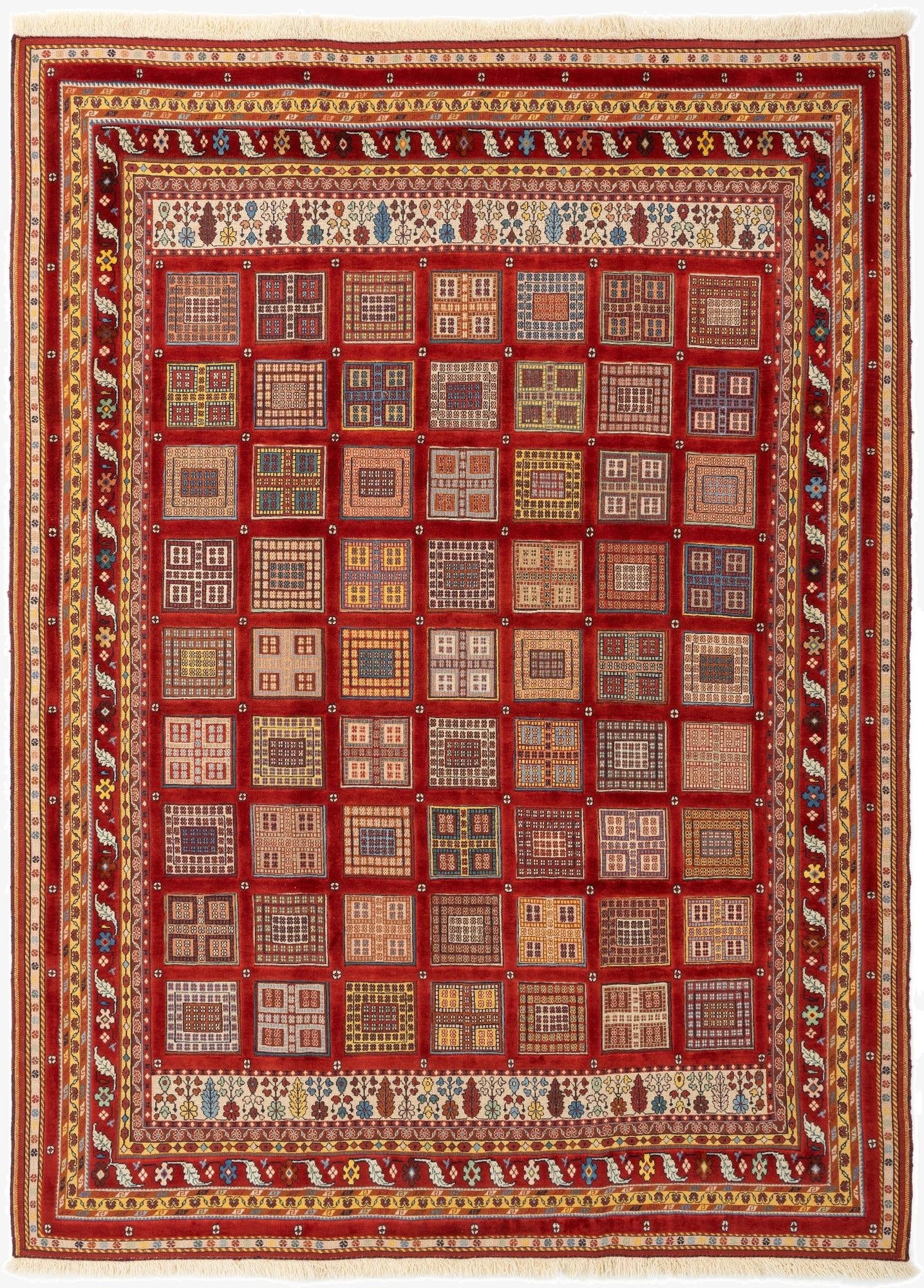 Primary image 6' 10 x 9' 11 Sumak Kilim Rug