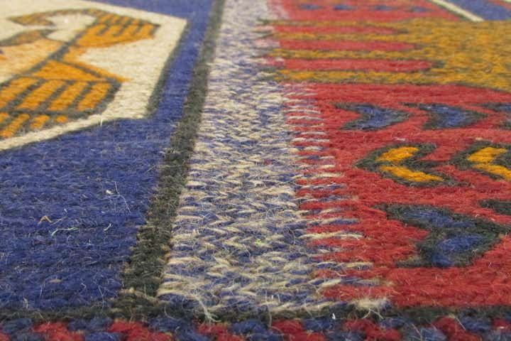 6' 3 x 9' 6 Hand Woven Sumak Wool Rug