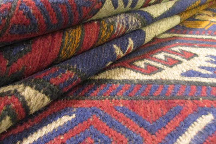 6' 3 x 9' 6 Hand Woven Sumak Wool Rug