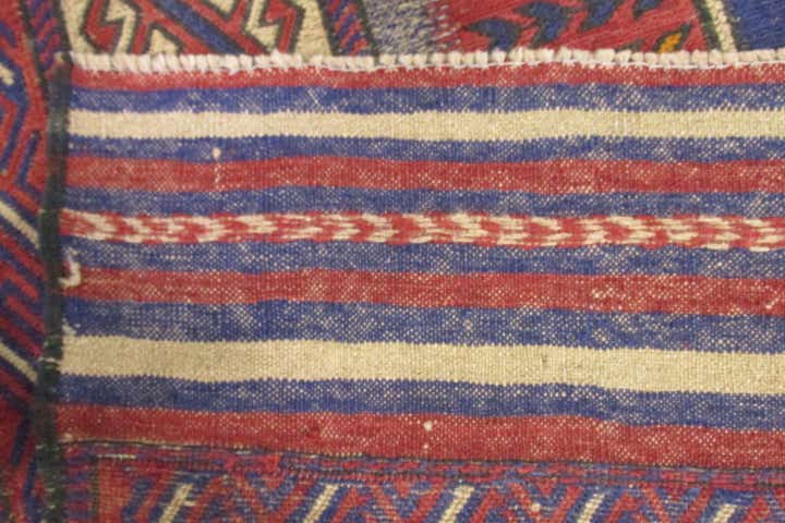 6' 3 x 9' 6 Hand Woven Sumak Wool Rug