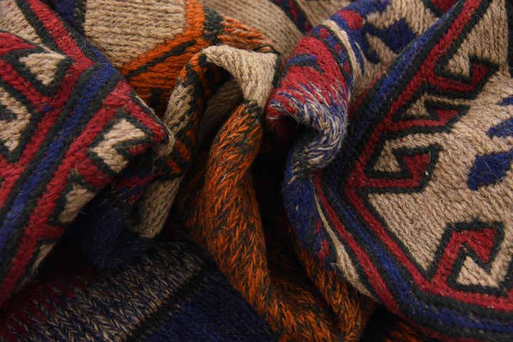 6' 3 x 9' 6 Hand Woven Sumak Wool Rug