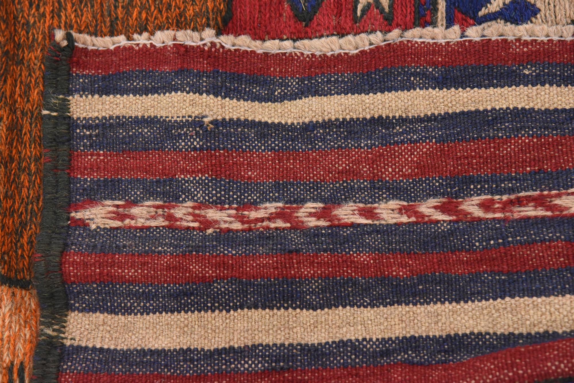 6' 3 x 9' 6 Hand Woven Sumak Wool Rug