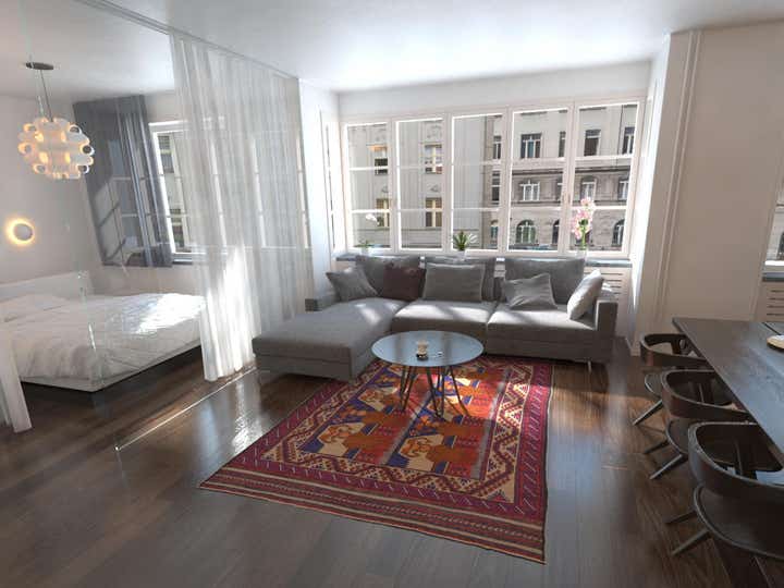 6' 3 x 9' 6 Hand Woven Sumak Wool Rug