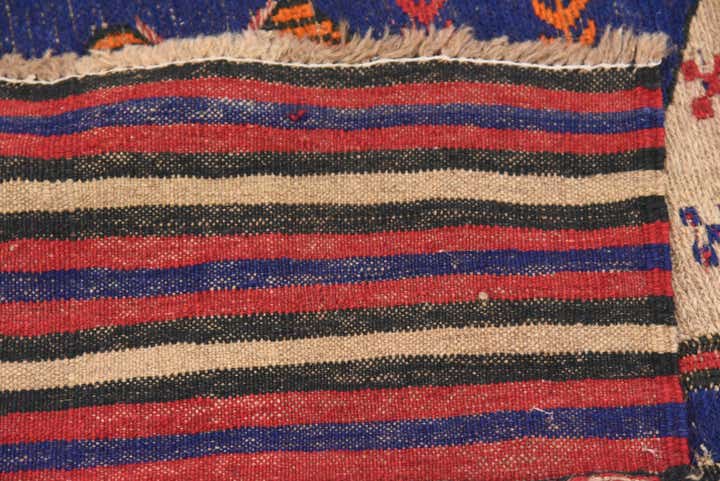 6' 5 x 9' 5 Hand Woven Sumak Wool Rug