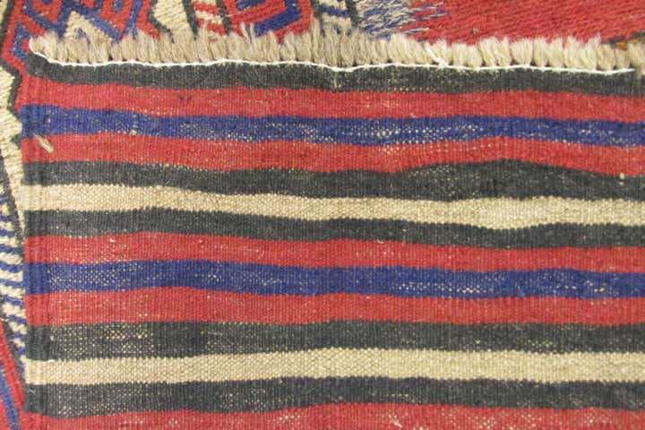 6' 5 x 9' 5 Hand Woven Sumak Wool Rug