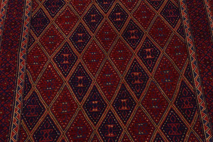 4' 10 x 6' 5 Hand Knotted Sumak Wool Rug
