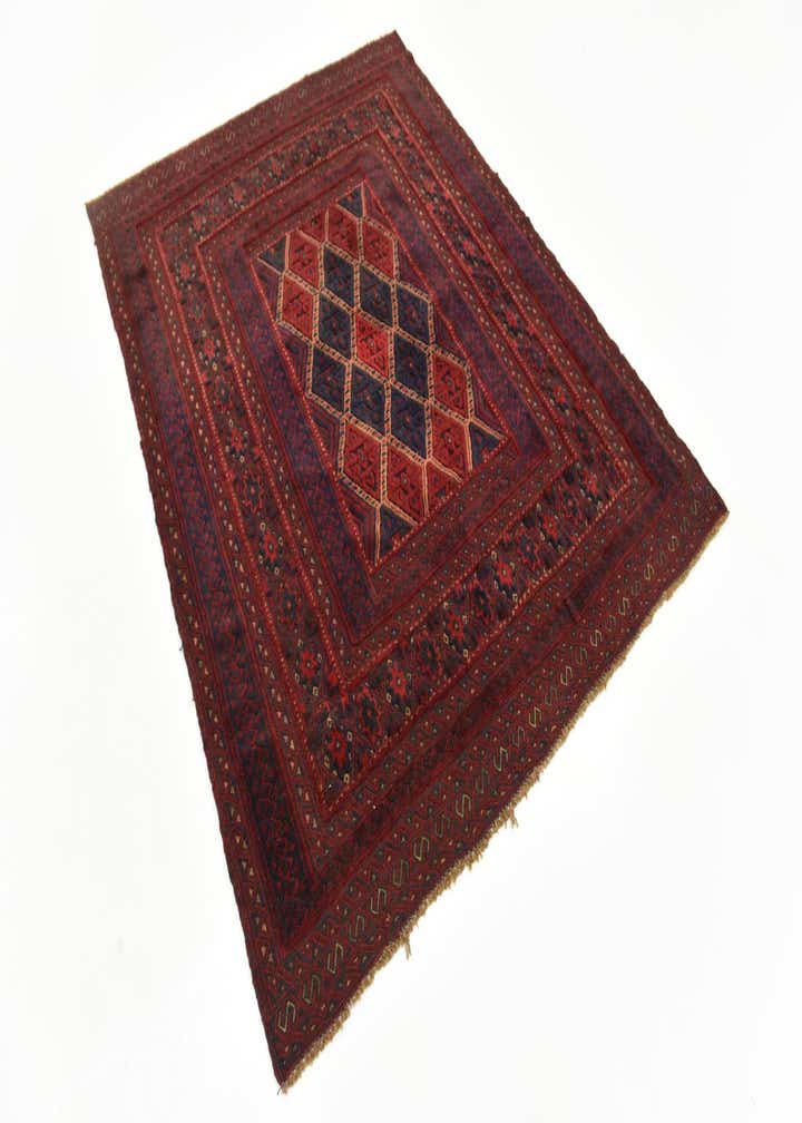 4' 10 x 6' 4 Hand Knotted Sumak Wool Rug