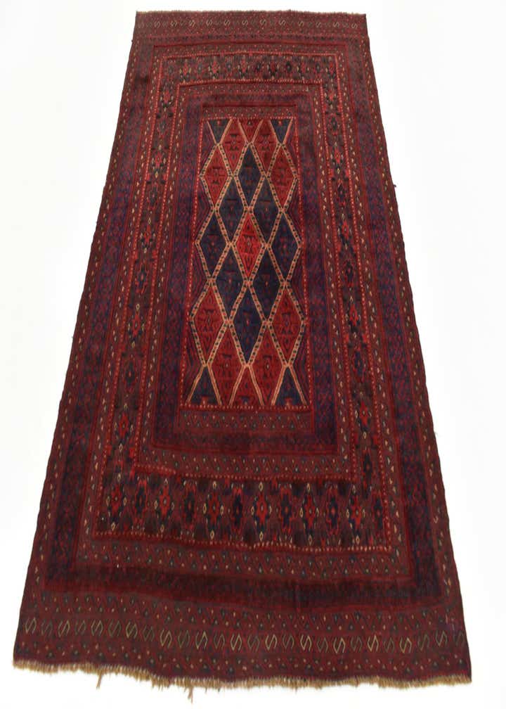 4' 10 x 6' 4 Hand Knotted Sumak Wool Rug