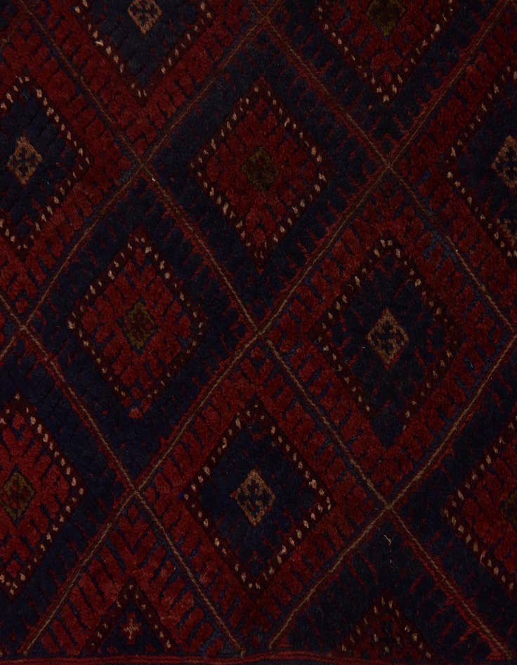 Detail image of 4' 10 x 6' 5 Hand Knotted Sumak Wool Rug
