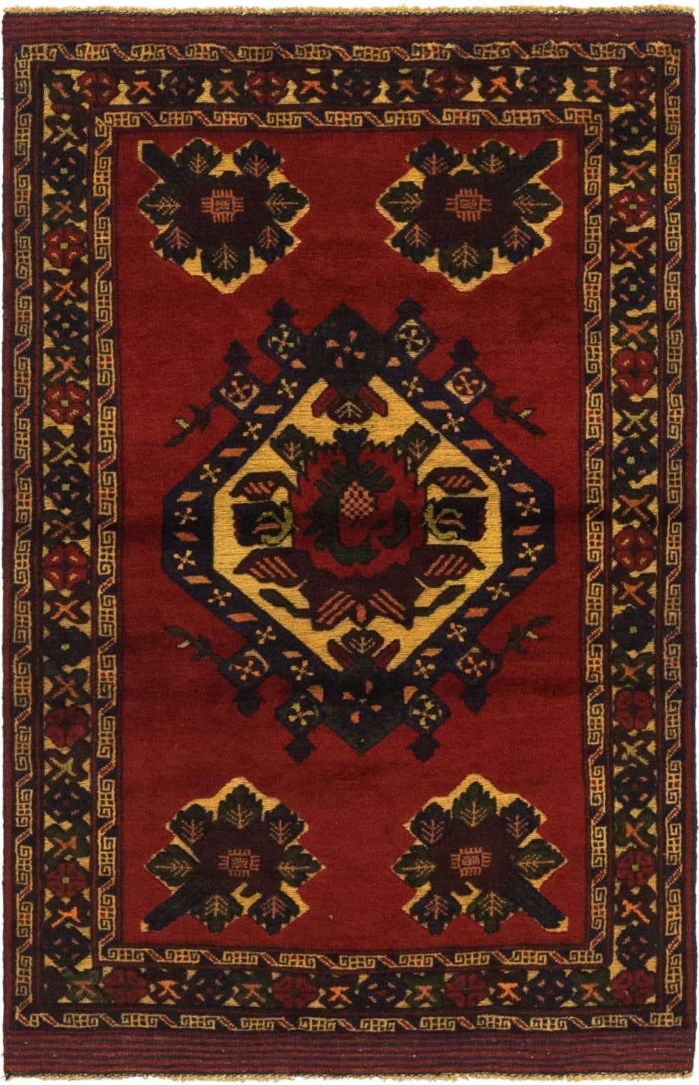 2' 10 x 4' 6 Hand Knotted Sumak Wool Rug