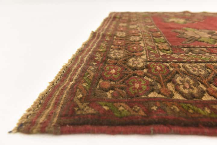 4' 2 x 6' 3 Hand Knotted Sumak Wool Rug