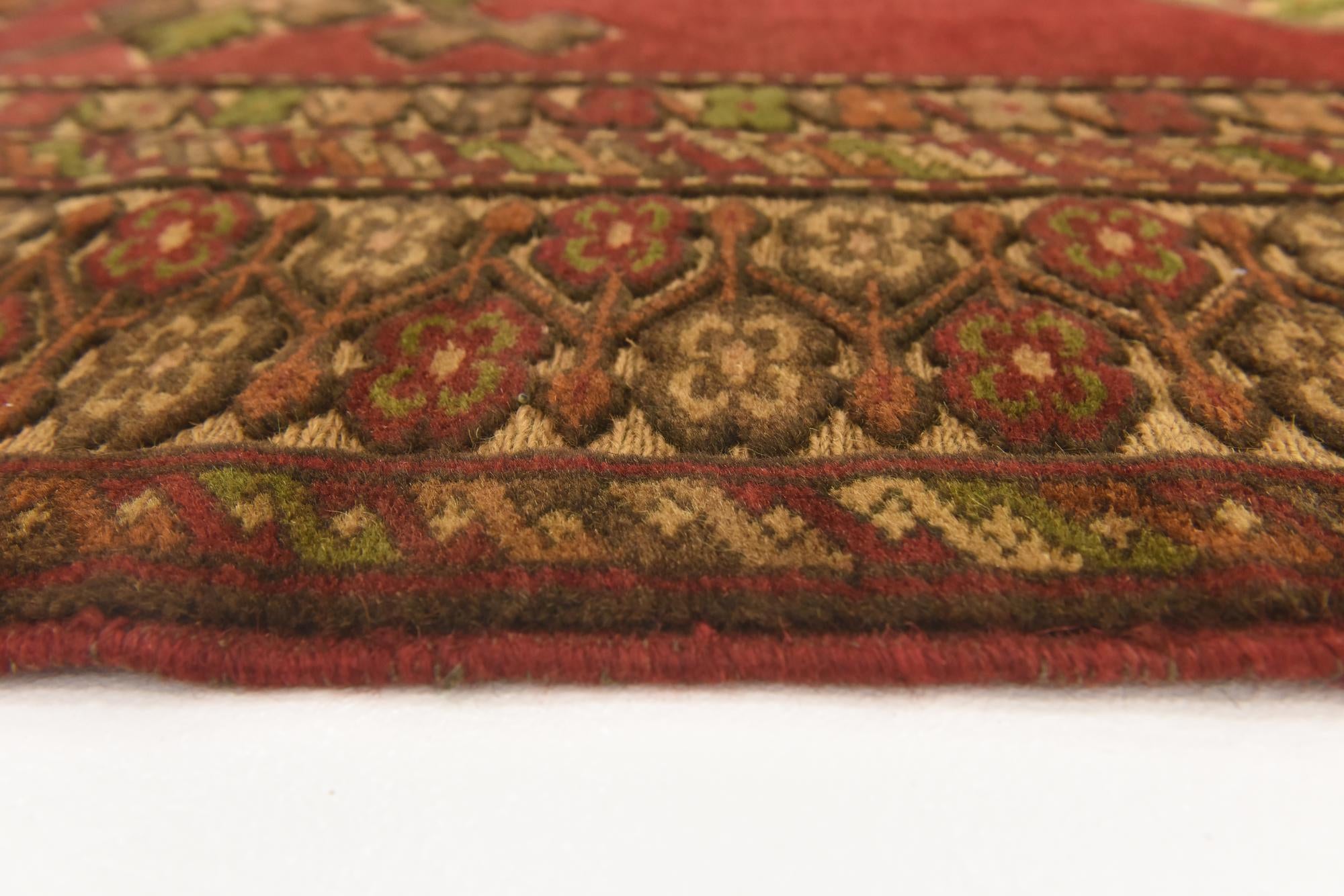 4' 2 x 6' 3 Hand Knotted Sumak Wool Rug