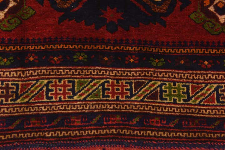 4' 2 x 6' 4 Hand Knotted Sumak Wool Rug