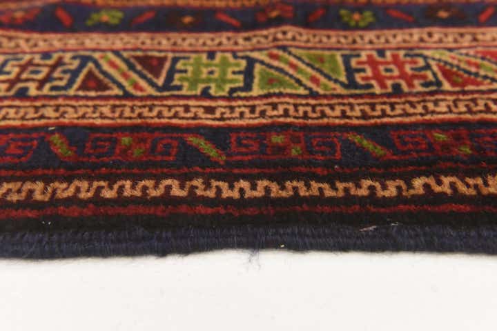 4' 2 x 6' 4 Hand Knotted Sumak Wool Rug