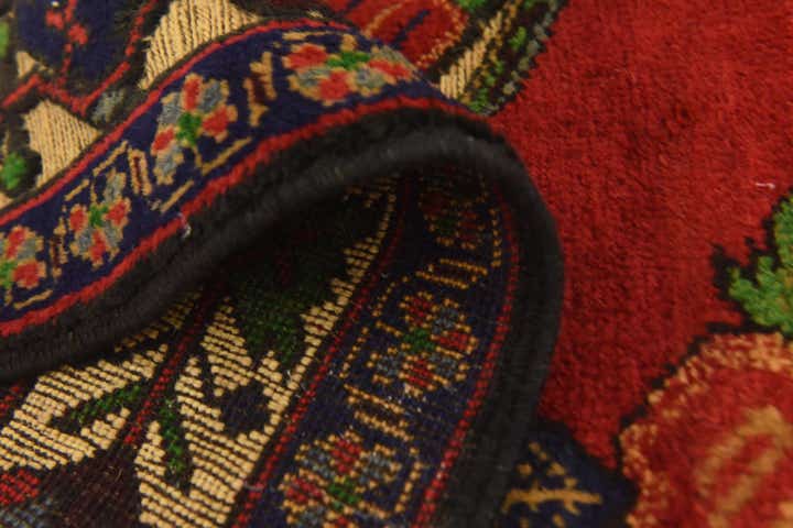 4' 3 x 6' 5 Hand Knotted Sumak Wool Rug