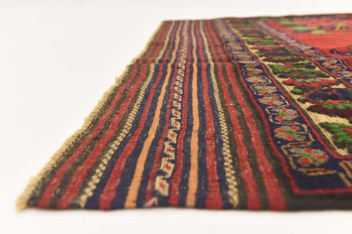 4' 3 x 6' 5 Hand Knotted Sumak Wool Rug