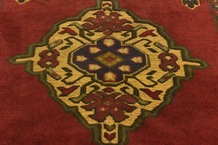4' 2 x 6' 2 Hand Knotted Sumak Wool Rug