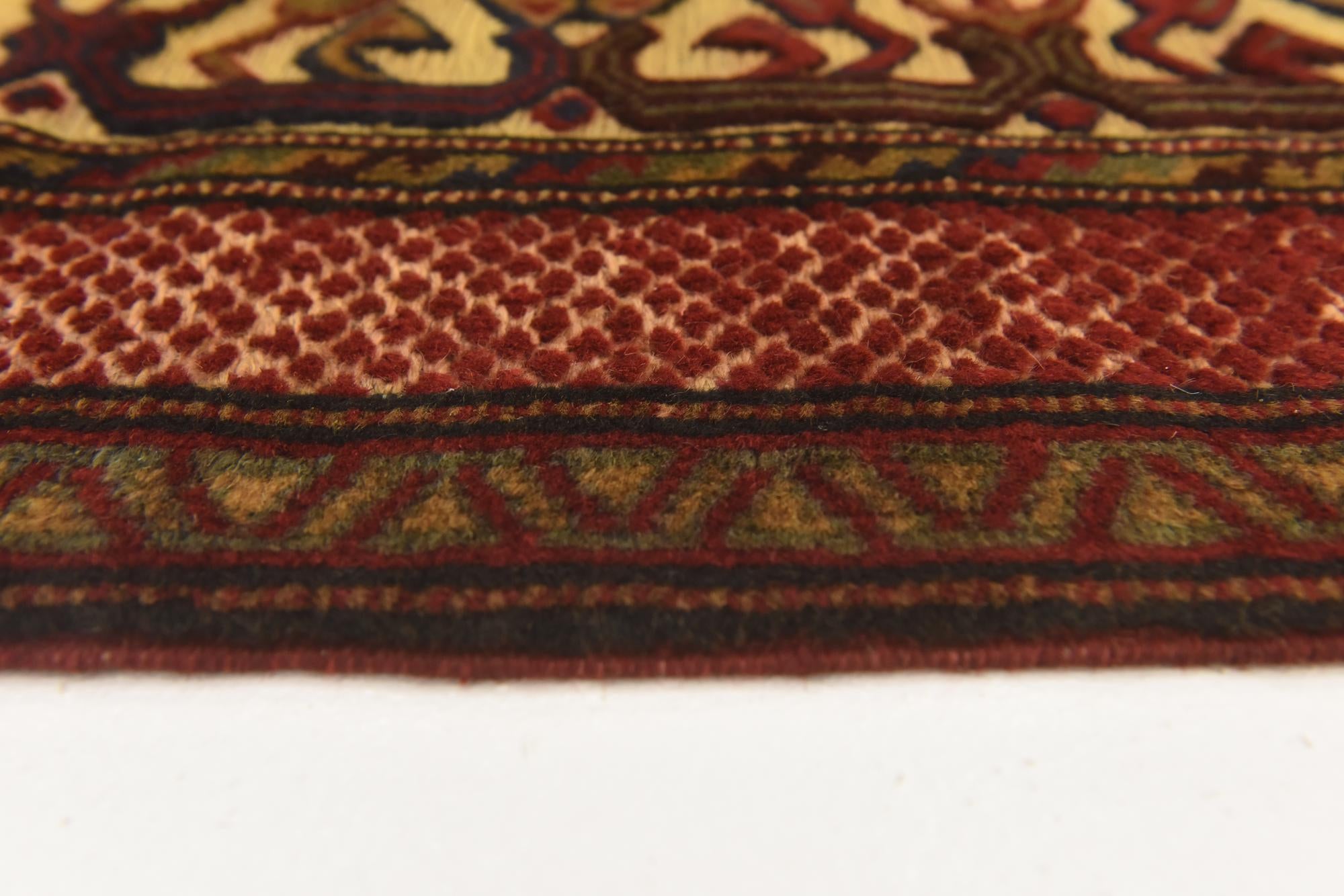 3' 11 x 6' Hand Knotted Sumak Wool Rug