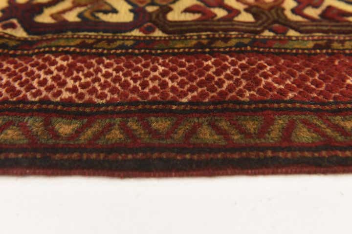 3' 11 x 6' Hand Knotted Sumak Wool Rug