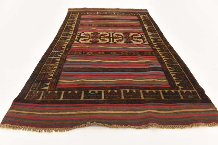2' 10 x 5' Hand Knotted Sumak Wool Rug