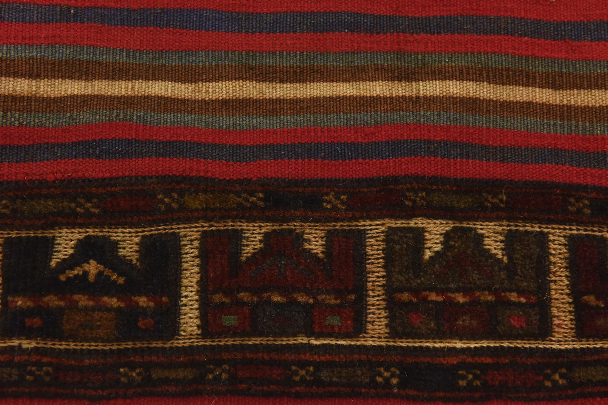 2' 10 x 5' Hand Knotted Sumak Wool Rug