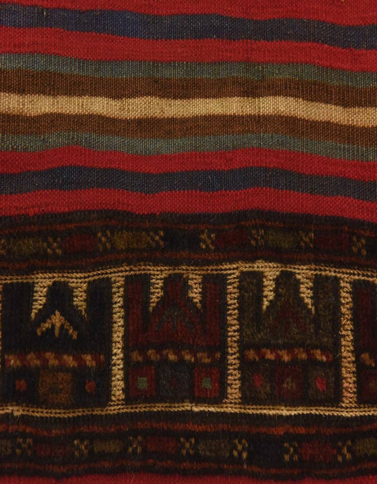Detail image of 2' 10 x 5' Hand Knotted Sumak Wool Rug