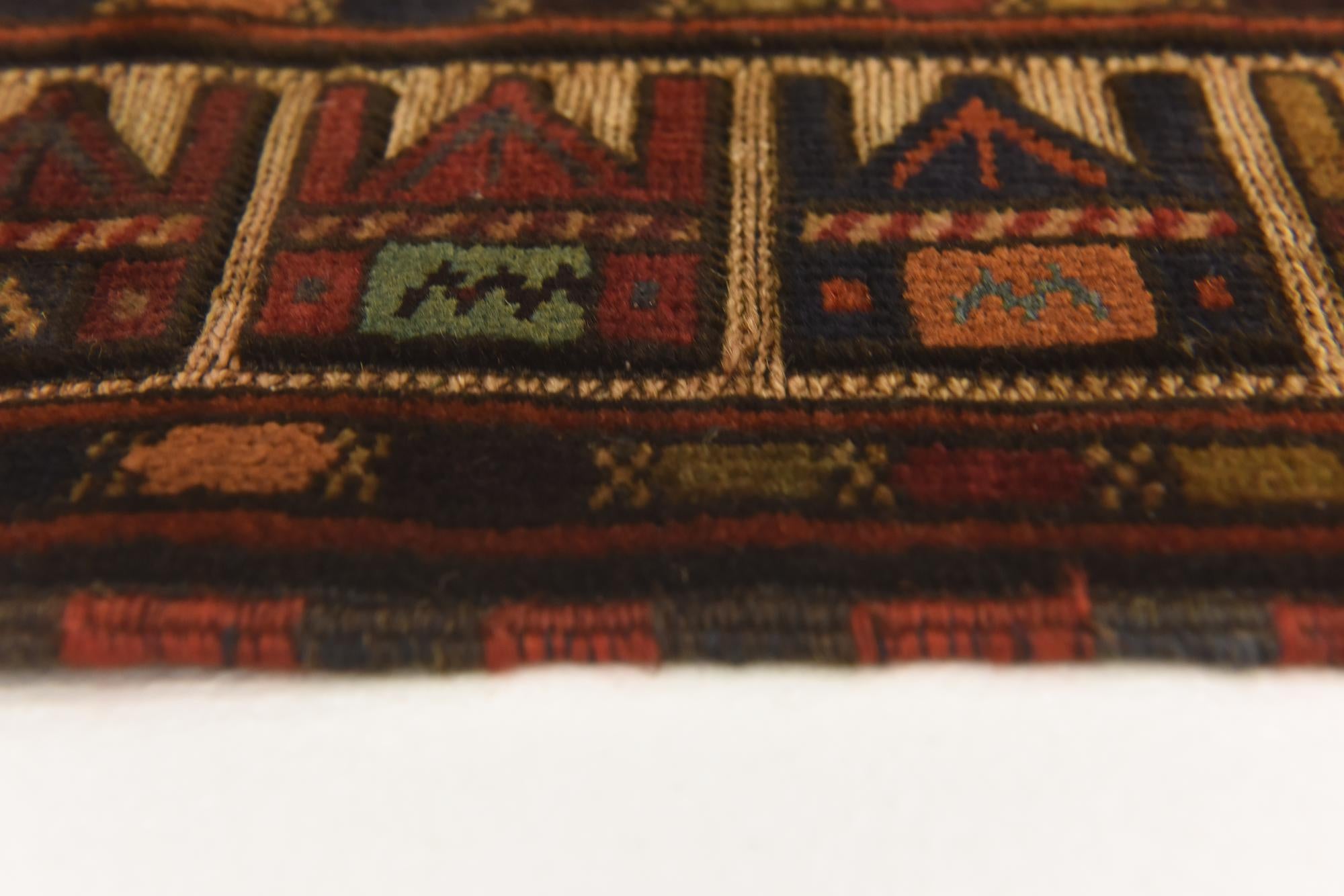 2' 10 x 5' Hand Knotted Sumak Wool Rug