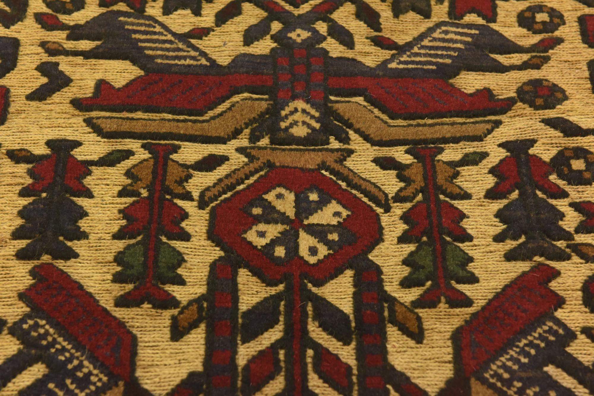 2' 10 x 4' 10 Hand Knotted Sumak Wool Rug