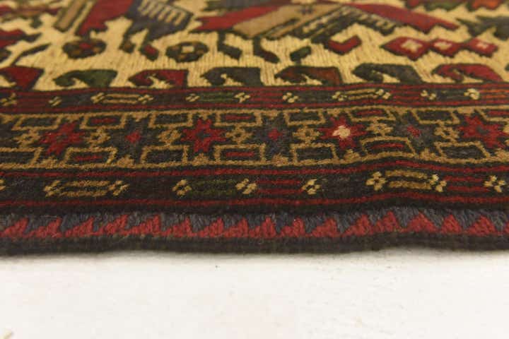 2' 10 x 4' 10 Hand Knotted Sumak Wool Rug