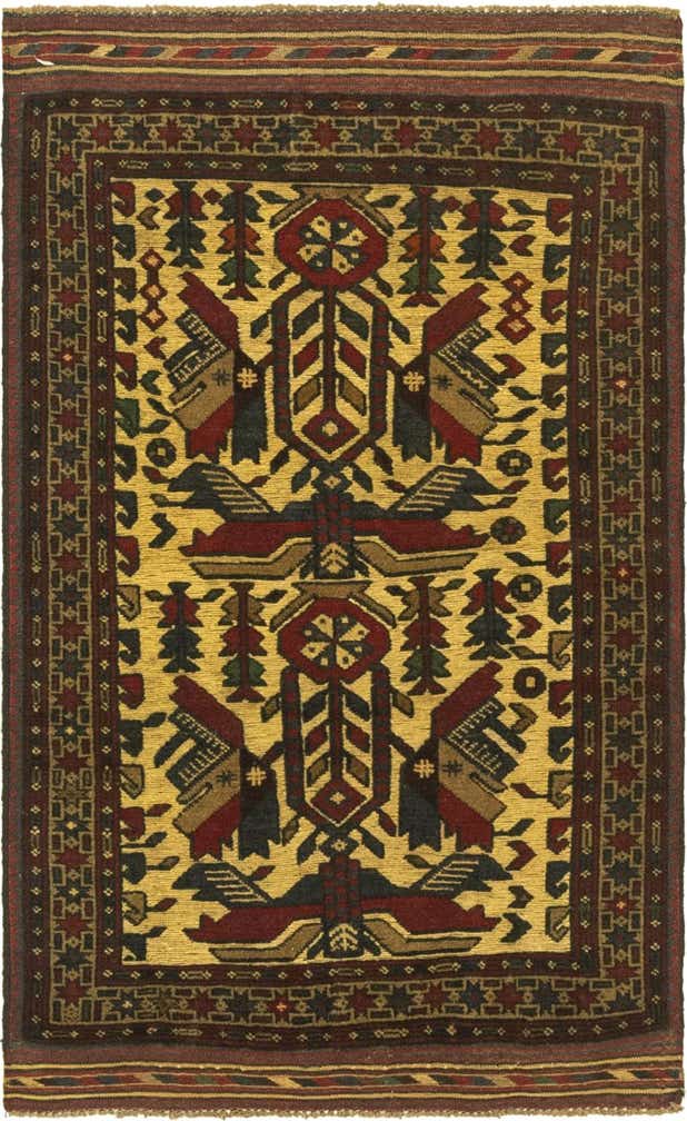 2' 10 x 4' 10 Hand Knotted Sumak Wool Rug