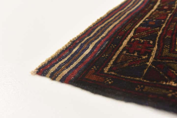 3' x 4' 4 Hand Knotted Sumak Wool Rug