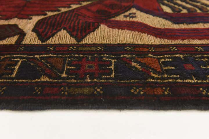 3' x 4' 4 Hand Knotted Sumak Wool Rug