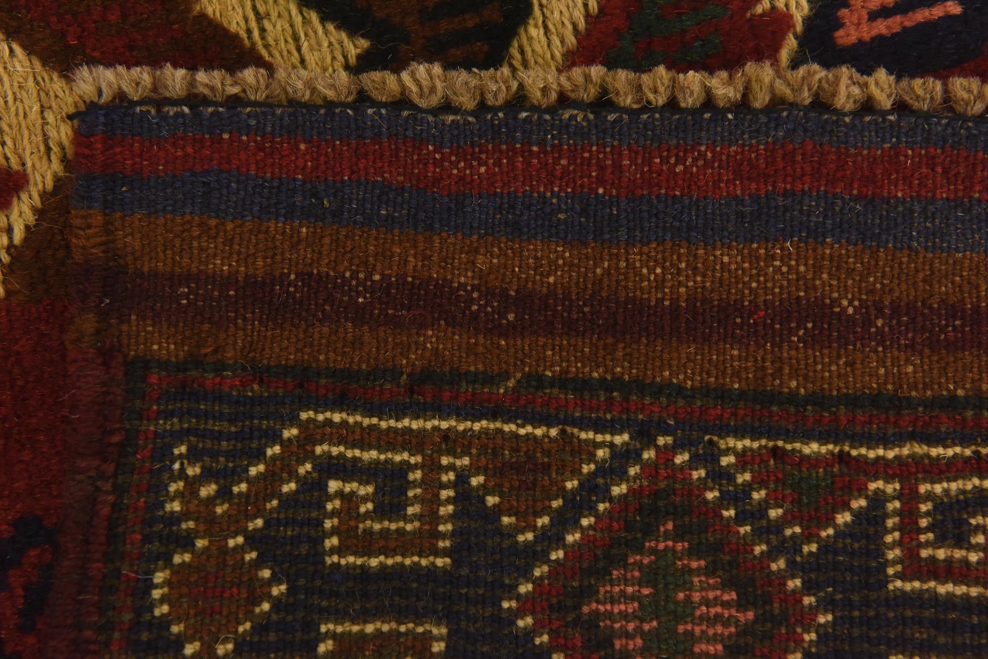3' x 4' 7 Hand Knotted Sumak Wool Rug