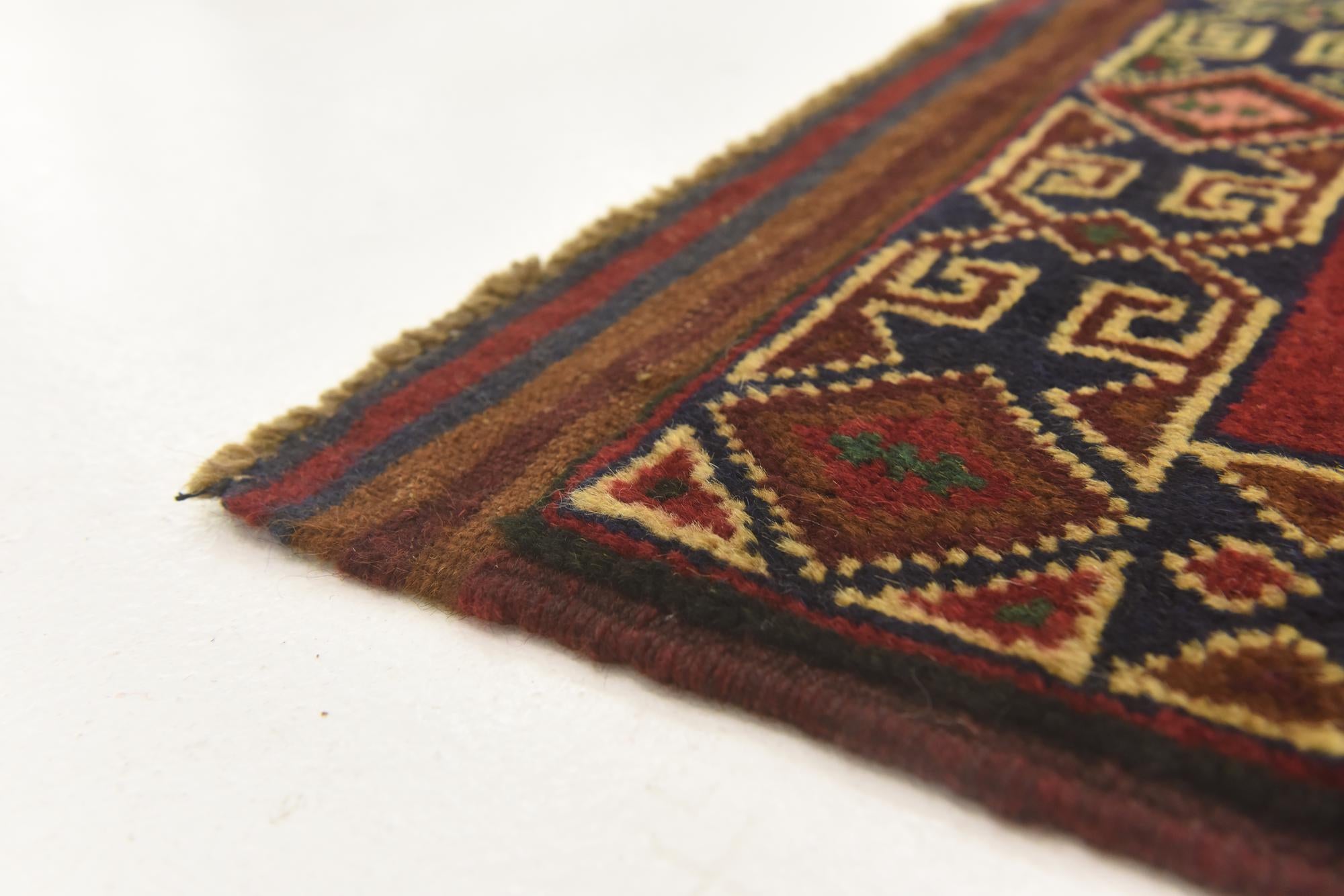 3' x 4' 7 Hand Knotted Sumak Wool Rug