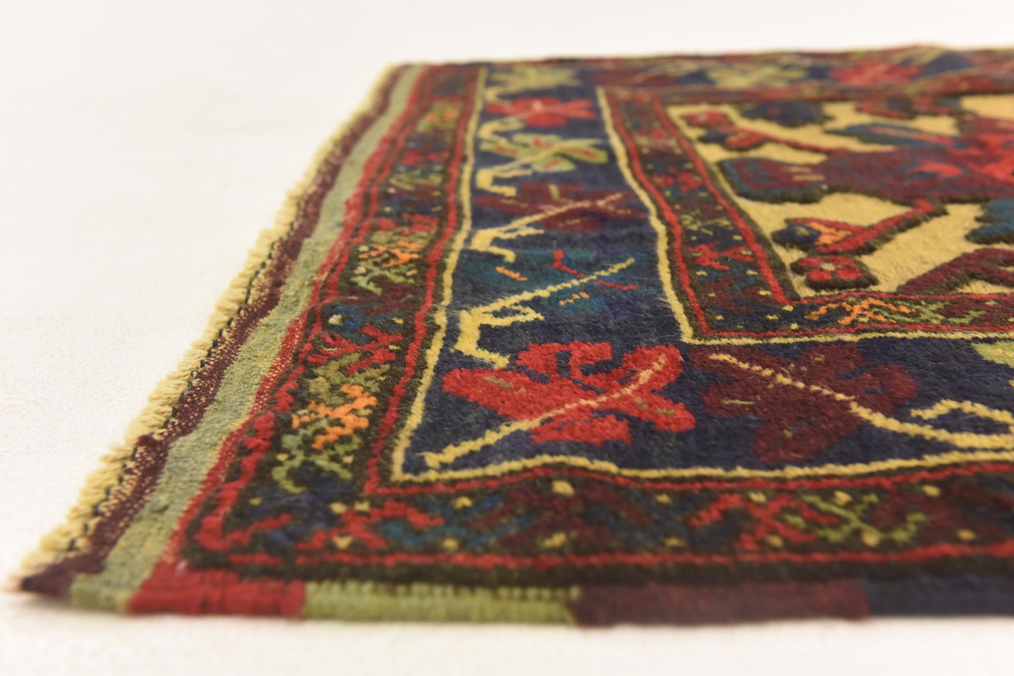2' 9 x 5' Hand Knotted Sumak Wool Rug
