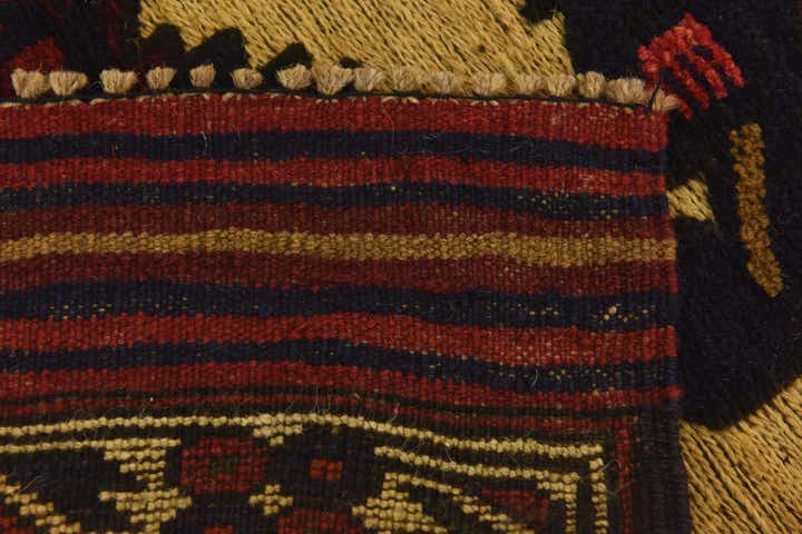 3' x 4' 9 Hand Knotted Sumak Wool Rug