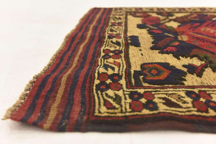 3' x 4' 9 Hand Knotted Sumak Wool Rug